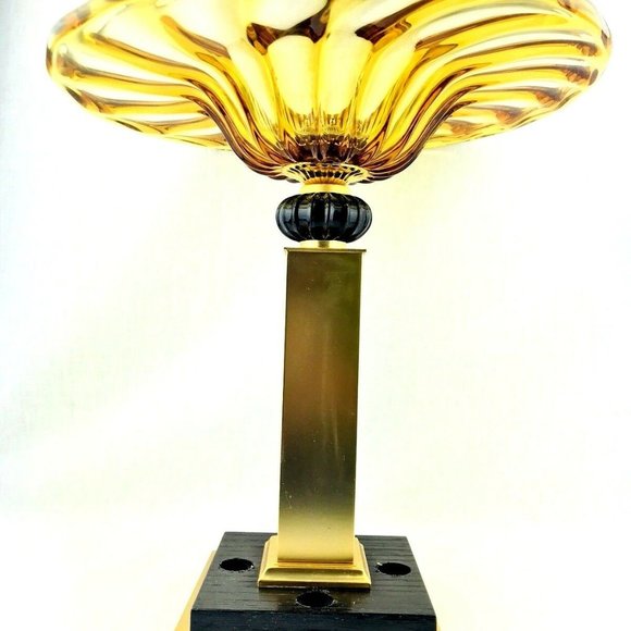 Murano CreArt Venetian 14" Vase Compote 24% Lead C - Picture 2 of 12